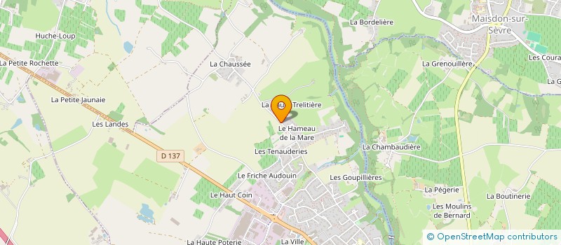 localisation de l'entreprise SCI CHANTEMERLE  AIGREFEUILLE-SUR-MAINE