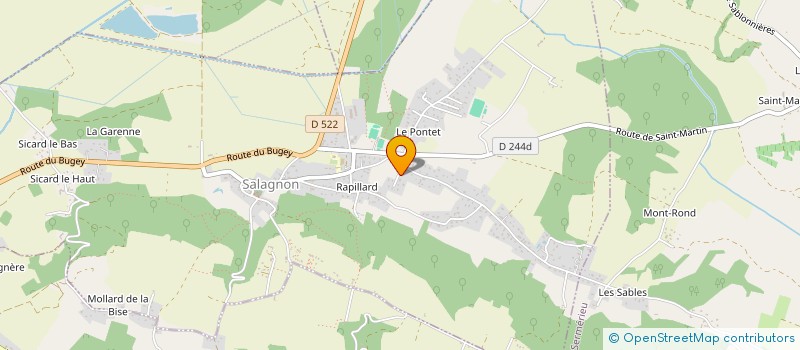 localisation de l'entreprise SCI CHANTEMERLE  SAINT-CHEF