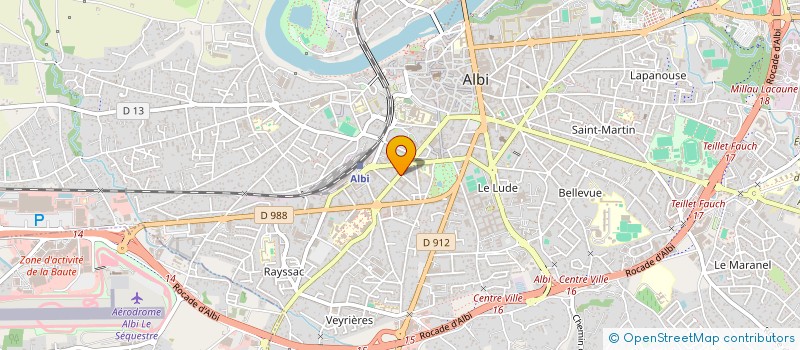 localisation de l'entreprise SCI CHANTEMERLE à ALBI