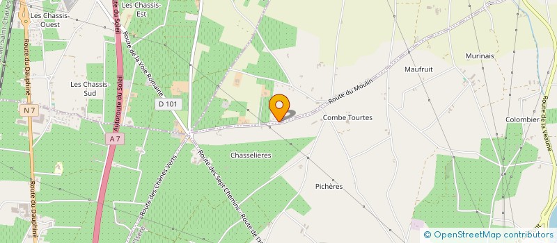 localisation de l'entreprise SCI CHANTEMERLE  CHANOS-CURSON