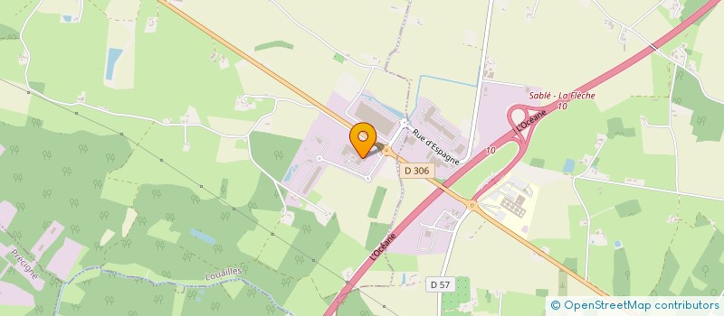 localisation de l'entreprise SCI CHANTEMESLE  LOUAILLES