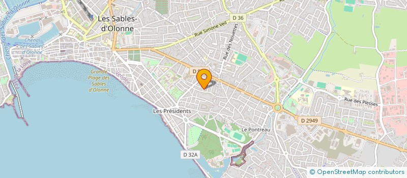 localisation de l'entreprise SCI CHANTENATH à LES SABLES D'OLONNE