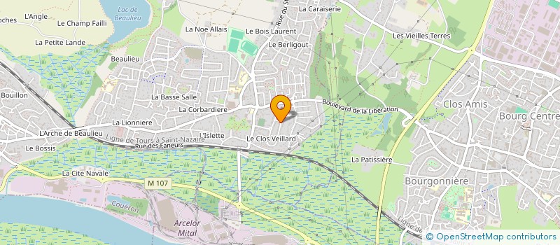 localisation de l'entreprise SCI CHANTENAY  COUERON