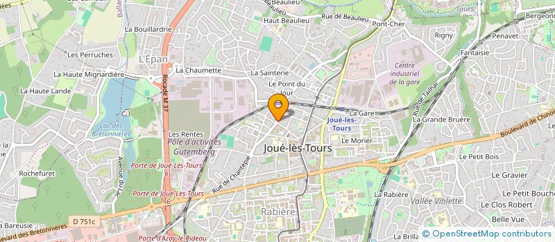 localisation de l'entreprise SCI CHANTEPIE à JOUE-LES-TOURS