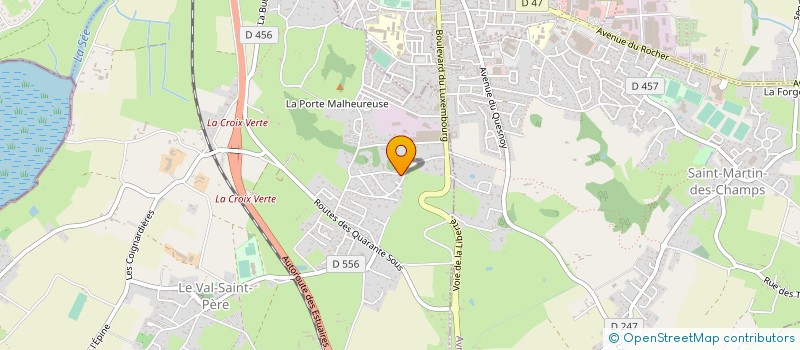 localisation de l'entreprise SCI CHANTEPIE  LE VAL-SAINT-PERE