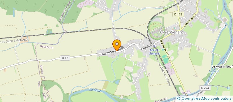 localisation de l'entreprise SCI CHANTEPIERRE  ARC-ET-SENANS