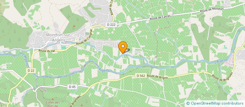 localisation de l'entreprise SCI CHANTERAC  CARCES