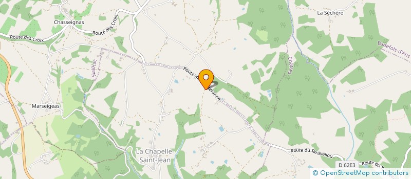 localisation de l'entreprise SCI CHANTERANNE ASS  LA CHAPELLE-ST-JEAN