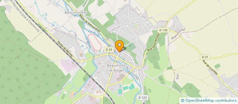 localisation de l'entreprise SCI CHANTEREINE  BEAUMONT-LE-ROGER