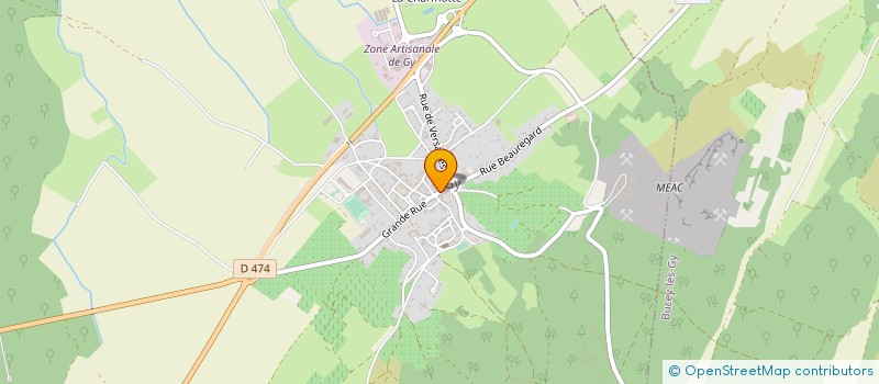 localisation de l'entreprise SCI CHANTERELLE  GY