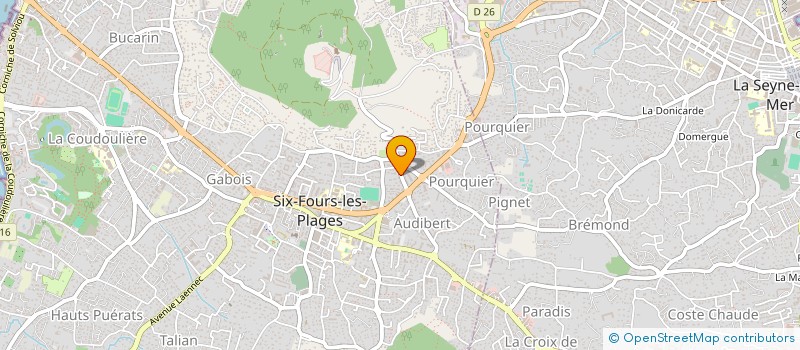 localisation de l'entreprise SCI CHANTERELLE à SIX FOURS LES PLAGES