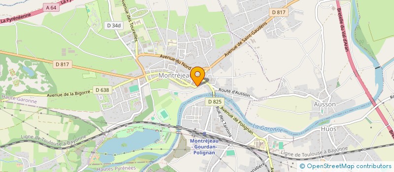 localisation de l'entreprise SCI CHANTERELLE  MONTREJEAU