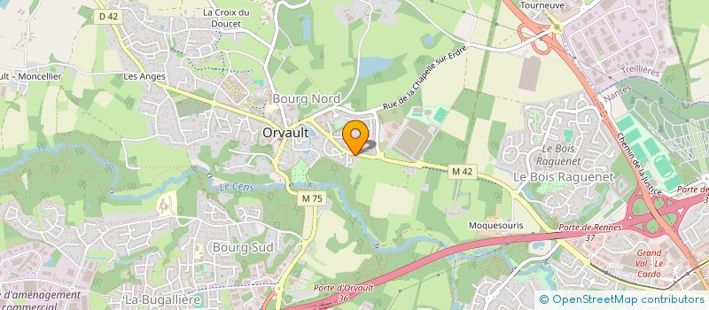 localisation de l'entreprise SCI CHANTILLY à ORVAULT