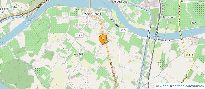 localisation de l'entreprise SCI CHANTILLY  MOISSAC