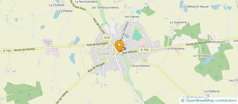 localisation de l'entreprise SCI CHANTILLY  BEAUPREAU-EN-MAUGES