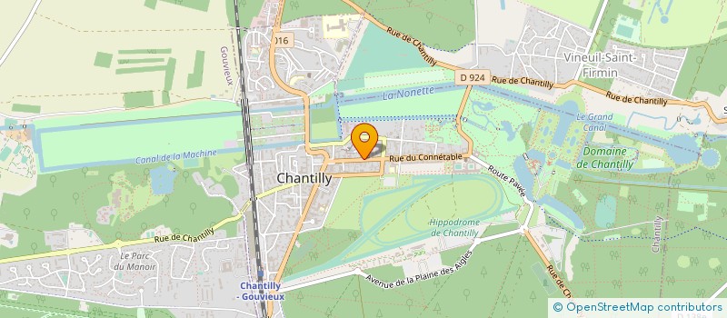 localisation de l'entreprise SCI CHANTILLY - CONNETABLE  CHANTILLY