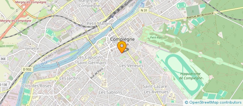 localisation de l'entreprise SCI CHANTIVE  COMPIEGNE