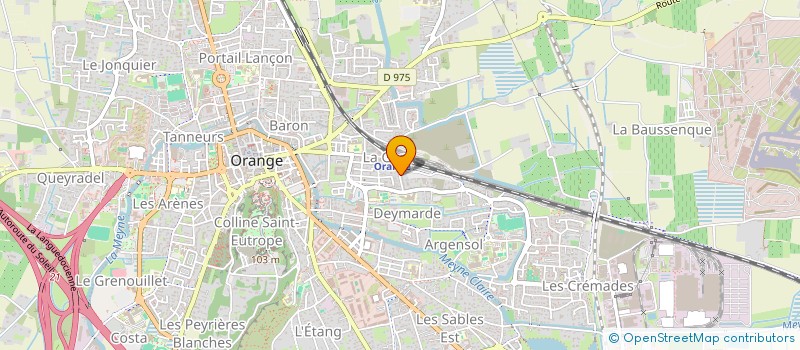 localisation de l'entreprise SCI CHANTO  ORANGE