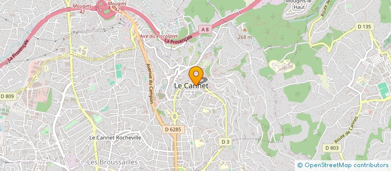 localisation de l'entreprise SCI CHANTOISEAU à LE CANNET