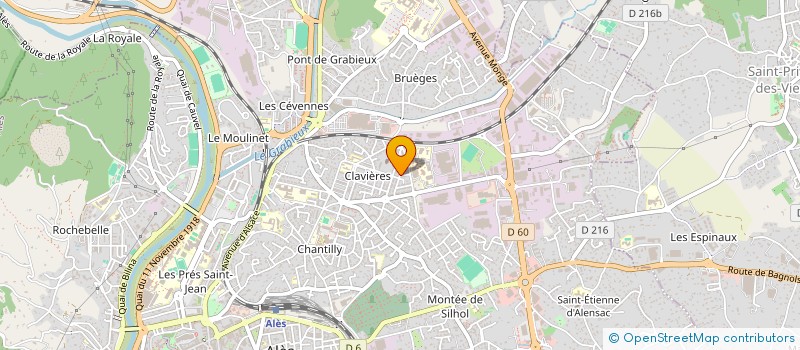 localisation de l'entreprise SCI CHANTOVENT  ALES