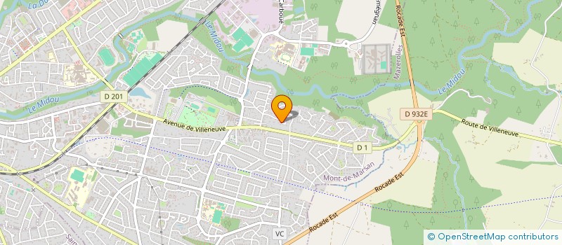 localisation de l'entreprise SCI CHANTRELLE  MONT-DE-MARSAN