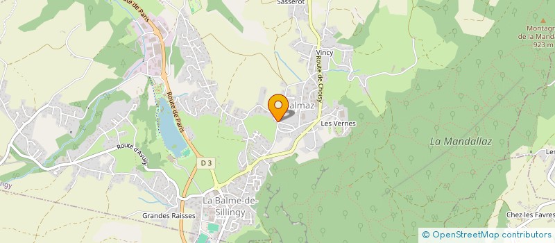 localisation de l'entreprise SCI CHANTS DES BOIS  LA BALME-DE-SILLINGY