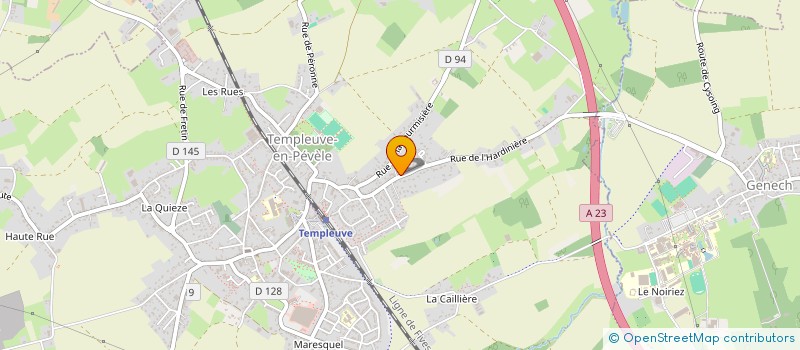 localisation de l'entreprise SCI CHANVERIE  TEMPLEUVE-EN-PEVELE