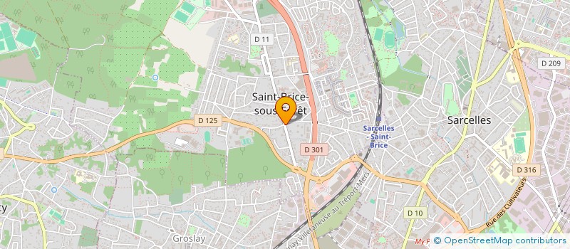 localisation de l'entreprise SCI CHANY à SAINT-BRICE-SOUS-FORET