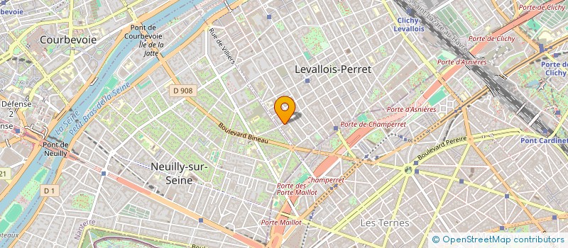 localisation de l'entreprise SCI CHANZY à LEVALLOIS-PERRET