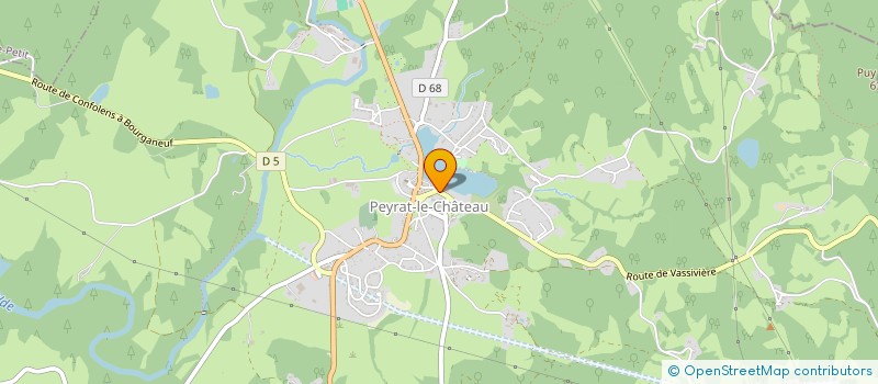 localisation de l'entreprise SCI CHANZY  PEYRAT-LE-CHATEAU