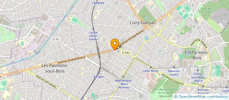 localisation de l'entreprise SCI CHANZY à LIVRY-GARGAN