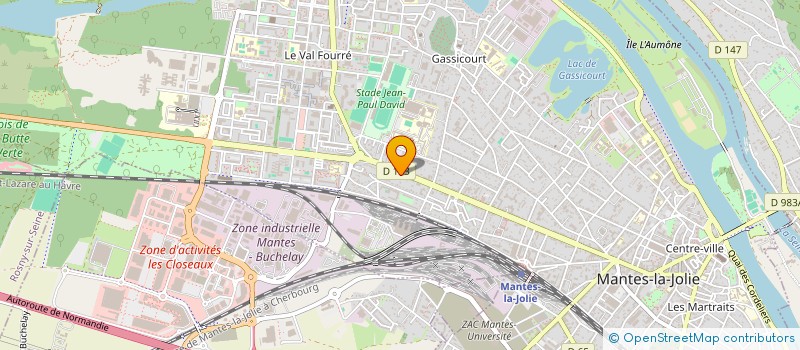 localisation de l'entreprise SCI CHANZY  MANTES-LA-JOLIE