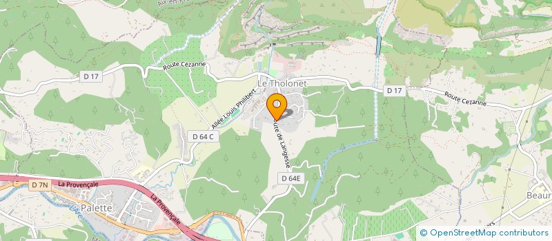 localisation de l'entreprise SCI CHANZY CATHEDRALE  LE THOLONET