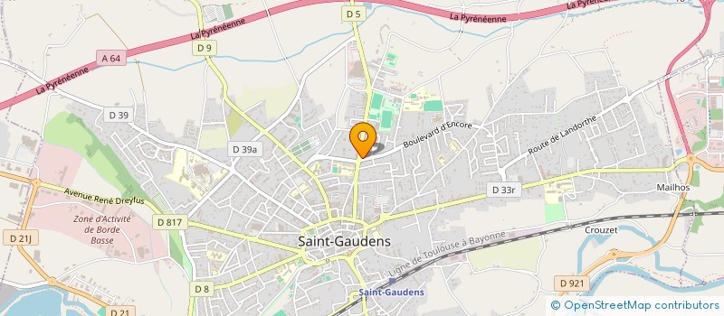 localisation de l'entreprise SCI CHAPA  SAINT-GAUDENS