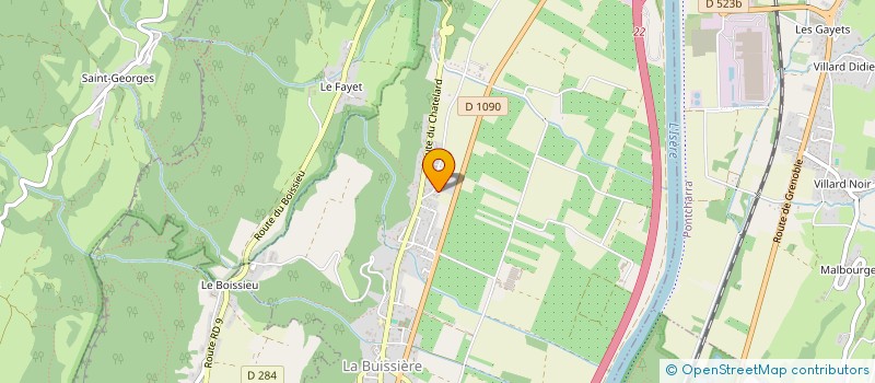 localisation de l'entreprise SCI CHAPA  LA BUISSIERE