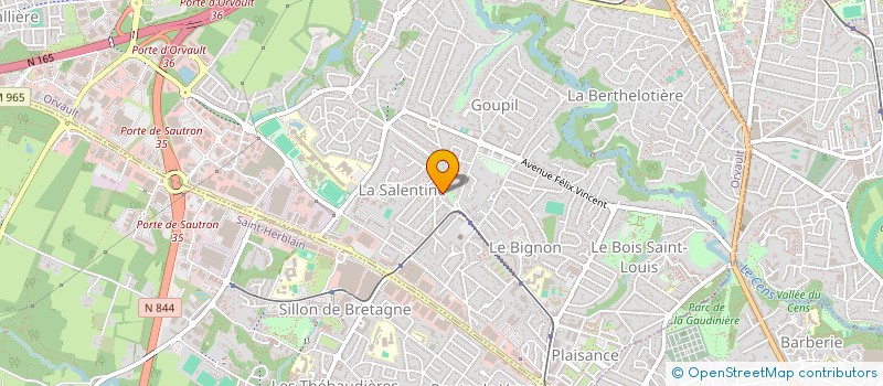 localisation de l'entreprise SCI CHAPAL à ORVAULT