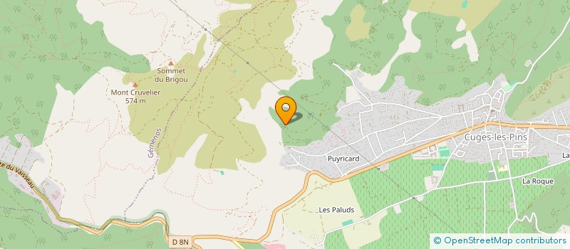 localisation de l'entreprise SCI CHAPARADE  CUGES-LES-PINS