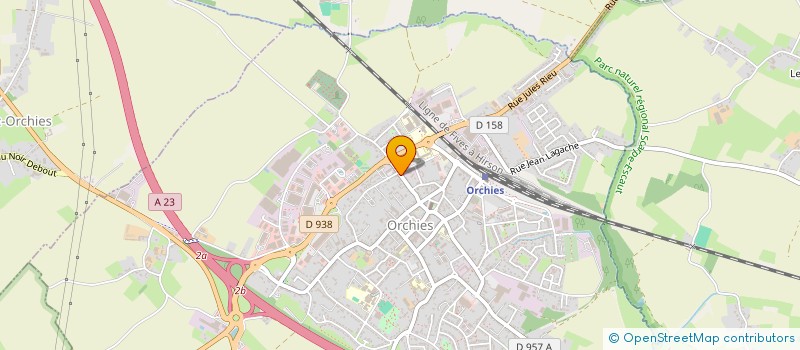 localisation de l'entreprise SCI CHAPEAU JALOUX  ORCHIES