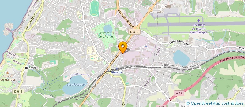 localisation de l'entreprise SCI CHAPELET à BIARRITZ