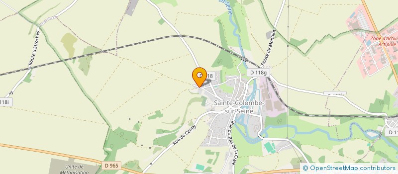 localisation de l'entreprise SCI CHAPELLE COLOMBE  SAINTE-COLOMBE-SUR-SEINE