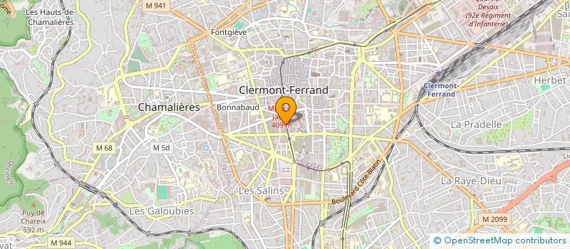 localisation de l'entreprise SCI CHAPELLE DE JAUDE  CLERMONT-FERRAND