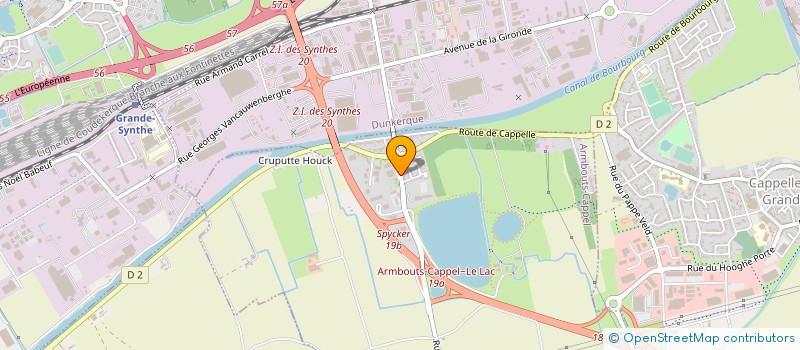 localisation de l'entreprise SCI CHAPELLE DU LAC  BOURBOURG