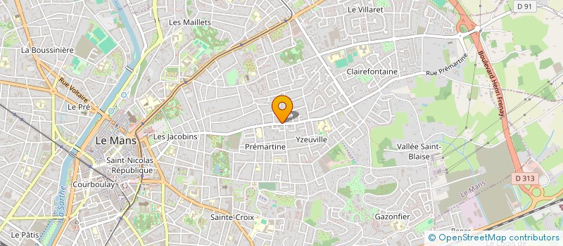 localisation de l'entreprise SCI CHAPELLE SAINT AUBIN  LE MANS