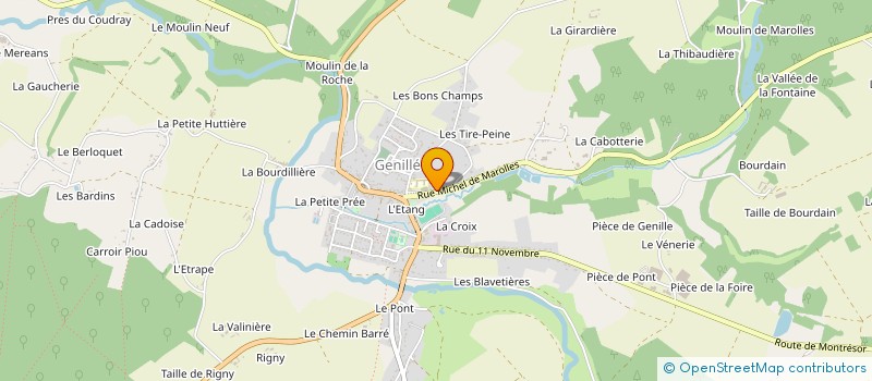 localisation de l'entreprise SCI CHAPELOT  GENILLE