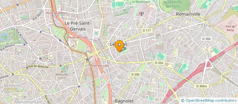 localisation de l'entreprise SCI CHAPEROU  LES LILAS