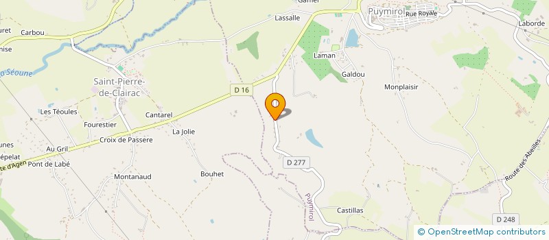 localisation de l'entreprise SCI CHAPEYROUX  PUYMIROL