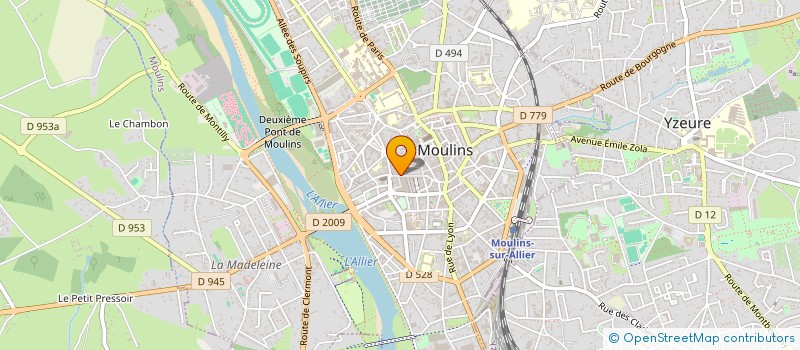 localisation de l'entreprise SCI CHAPIER ENGHIEN à MOULINS