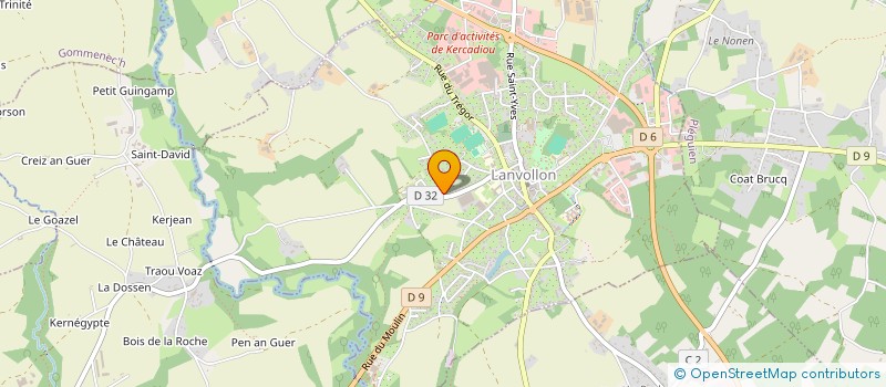 localisation de l'entreprise SCI CHAPIN  LANVOLLON