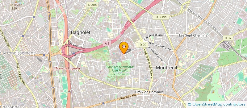 localisation de l'entreprise SCI CHAPIO à MONTREUIL