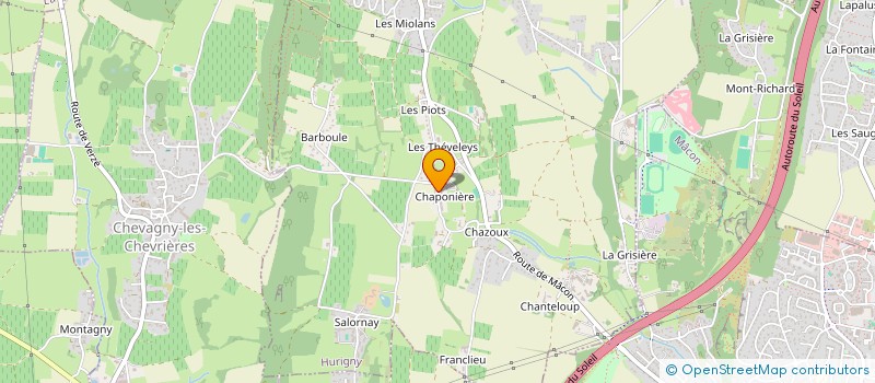 localisation de l'entreprise SCI CHAPONNIERE  HURIGNY